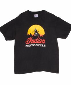 VINTAGE INDIAN MOTOCYCLE TEE SHIRT 1990s LARGE RIVERSIDE CA