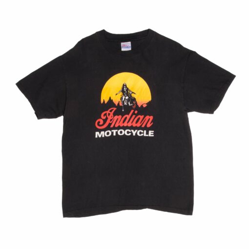 VINTAGE INDIAN MOTOCYCLE TEE SHIRT 1990s LARGE RIVERSIDE CA