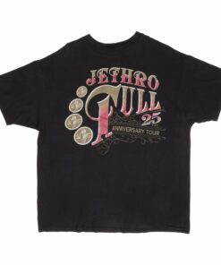 VINTAGE JETHRO TULL 25TH ANNIVERSARY 1993 TOUR TEE SHIRT XL MADE IN USA