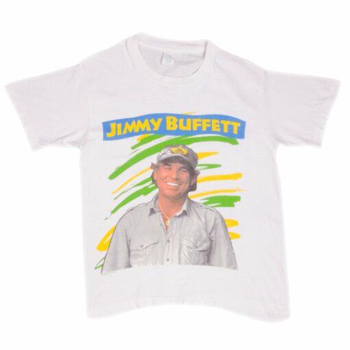 VINTAGE JIMMY BUFFETT RECESSION TOUR 1992 TEE SHIRT SIZE MEDIUM MADE IN USA