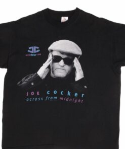 VINTAGE JOE COCKER ACROSS FROM MIDNIGHT TEE SHIRT 1997 SIZE LARGE MADE USA