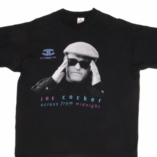 VINTAGE JOE COCKER ACROSS FROM MIDNIGHT TEE SHIRT 1997 SIZE LARGE MADE USA