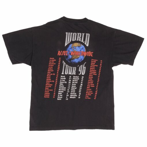 VINTAGE KISS ALIVE WORLDWIDE WORLD TOUR 1996 TEE SHIRT