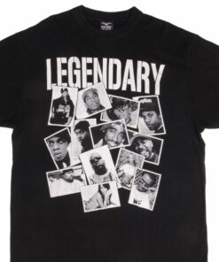 VINTAGE LEGENDARY HIP HOP 2PAC NOTORIOUS BIG RAP TEE SHIRT 1990s