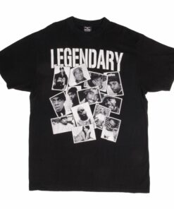 VINTAGE LEGENDARY HIP HOP 2PAC NOTORIOUS BIG RAP TEE SHIRT 1990s