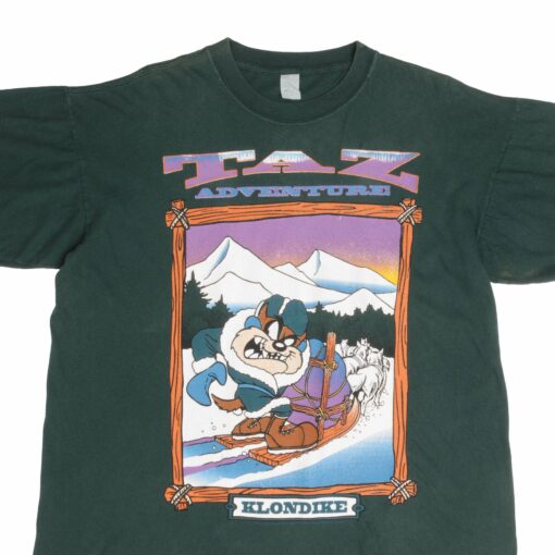 VINTAGE LOONEY TUNES TAZ ADVENTURE KLONDIKE TEE SHIRT 1990S