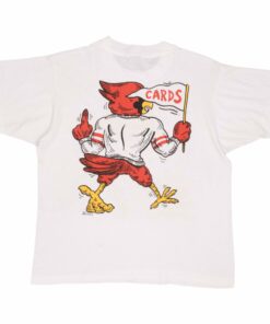 VINTAGE LOUISVILLE CARDINALS FOOTBALL TEE SHIRT 1987 SIZE LARGE MADE IN USA 1 VINTAGE LOUISVILLE CARDINALS FOOTBALL TEE SHIRT 1987 SIZE LARGE MADE IN USA 3