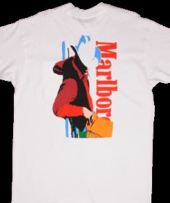 VINTAGE MARLBORO COWBOY POCKET TEE SHIRT 1990S SIZE XL MADE USA 1