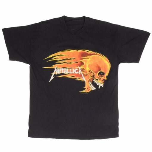 VINTAGE METALLICA FLAMMING SKULL GIANT TEE SHIRT 1994