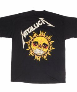 VINTAGE METALLICA FLAMMING SKULL GIANT TEE SHIRT 1994