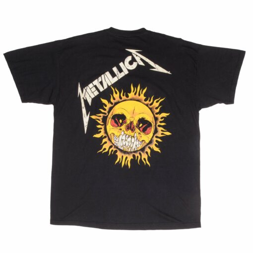 VINTAGE METALLICA FLAMMING SKULL GIANT TEE SHIRT 1994