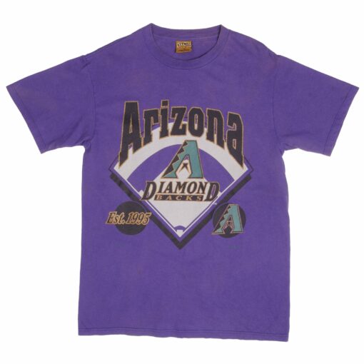 VINTAGE MLB ARIZONA DIAMONDBACKS 1995 NUTMEG TEE SHIRT MEDIUM MADE IN USA