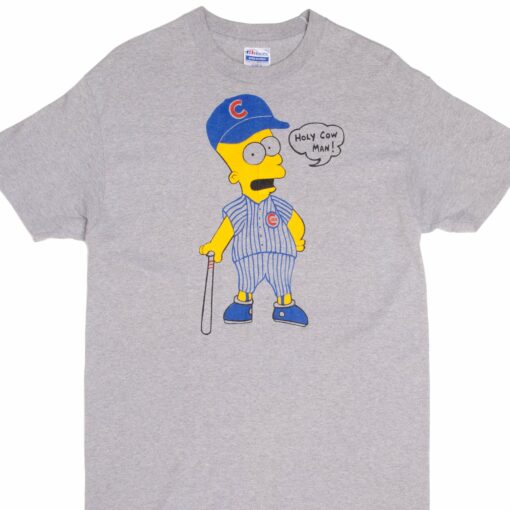 VINTAGE MLB CHICAGO CUBS BART SIMPSON TEE SHIRT 1980S SIZE LARGE MADE IN USA
