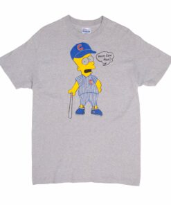 VINTAGE MLB CHICAGO CUBS BART SIMPSON TEE SHIRT 1980S SIZE LARGE MADE IN USA VINTAGE MLB CHICAGO CUBS BART SIMPSON TEE SHIRT 1980S SIZE LARGE MADE IN USA