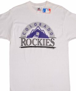 VINTAGE MLB COLORADO ROCKIES TEE SHIRT 1991 SIZE MEDIUM MADE IN USA NOS VINTAGE MLB COLORADO ROCKIES TEE SHIRT 1991 SIZE MEDIUM MADE IN USA NOS