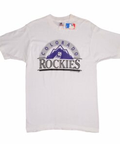 VINTAGE MLB COLORADO ROCKIES TEE SHIRT 1991 SIZE MEDIUM MADE IN USA NOS VINTAGE MLB COLORADO ROCKIES TEE SHIRT 1991 SIZE MEDIUM MADE IN USA NOS