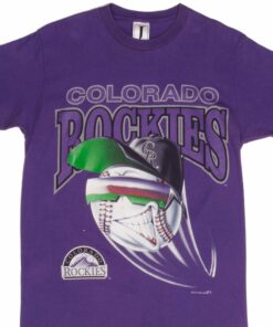 VINTAGE MLB COLORADO ROCKIES TEE SHIRT 1994 SIZE MEDIUM MADE IN USA