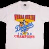 VINTAGE MLB LOS ANGELES DOGERS CHAMPIONS 1988 TEE SHIRT XL MADE USA