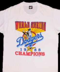 VINTAGE MLB LOS ANGELES DOGERS CHAMPIONS 1988 TEE SHIRT XL MADE USA VINTAGE MLB LOS ANGELES DOGERS CHAMPIONS 1988 TEE SHIRT XL MADE USA