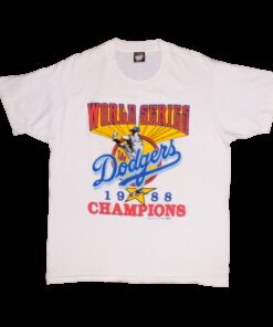 VINTAGE MLB LOS ANGELES DOGERS CHAMPIONS 1988 TEE SHIRT XL MADE USA VINTAGE MLB LOS ANGELES DOGERS CHAMPIONS 1988 TEE SHIRT XL MADE USA