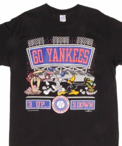 VINTAGE MLB NEW YORK YANKEES LOONEY TUNES TEE SHIRT 1993 SIZE XL MADE IN USA