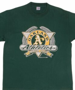 VINTAGE MLB OAKLAND ATHLETICS TEE SHIRT 1991 SIZE XL MADE IN USA