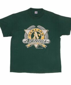 VINTAGE MLB OAKLAND ATHLETICS TEE SHIRT 1991 SIZE XL MADE IN USA
