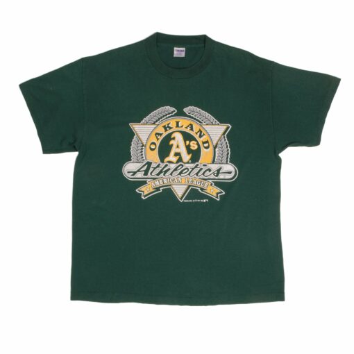 VINTAGE MLB OAKLAND ATHLETICS TEE SHIRT 1991 SIZE XL MADE IN USA