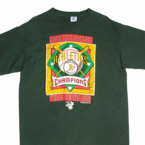 VINTAGE MLB OAKLAND ATHLETICS TEE SHIRT 1992 SIZE XL MADE IN USA