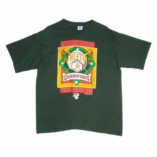 VINTAGE MLB OAKLAND ATHLETICS TEE SHIRT 1992 SIZE XL MADE IN USA