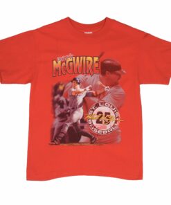 VINTAGE MLB ST LOUIS CARDINALS MARK MCGWIRE TEE SHIRT 1990S MEDIUM MADE IN USA