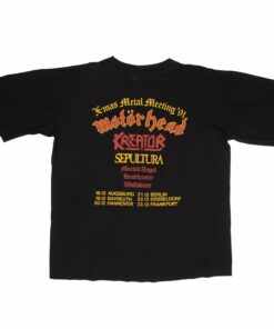 VINTAGE MOTORHEAD METAL MEETING 1991 EUROPEAN TEE SHIRT VINTAGE MOTORHEAD METAL MEETING 1991 EUROPEAN TEE SHIRT