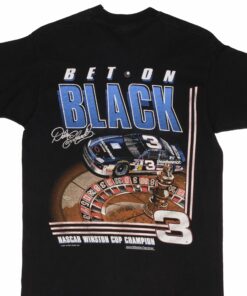 VINTAGE NASCAR DALE EARNHARDT BET ON BLACK 1993 TEE SHIRT
