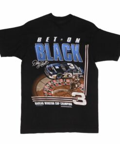 VINTAGE NASCAR DALE EARNHARDT BET ON BLACK 1993 TEE SHIRT