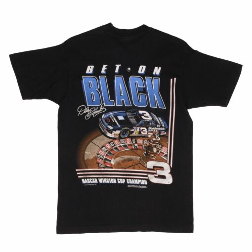 VINTAGE NASCAR DALE EARNHARDT BET ON BLACK 1993 TEE SHIRT