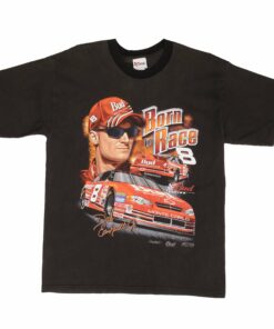VINTAGE NASCAR DALE EARNHARDT BORN TO RACE 1990S TEE SHIRT