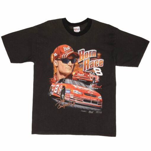 VINTAGE NASCAR DALE EARNHARDT BORN TO RACE 1990S TEE SHIRT