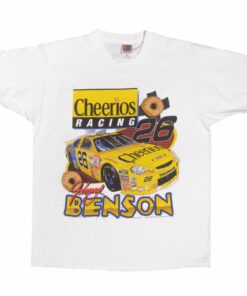 VINTAGE NASCAR JOHNNY BENSON CHEERIOS 1990S TEE SHIRT VINTAGE NASCAR JOHNNY BENSON CHEERIOS 1990S TEE SHIRT