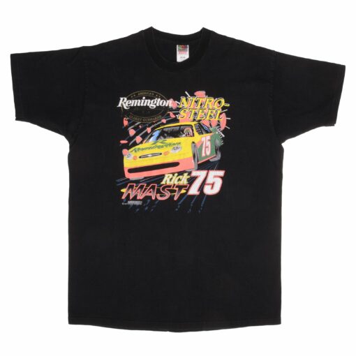 VINTAGE NASCAR RICK MAST REMINGTON TEE SHIRT 1997 SIZE 2XL MADE IN USA