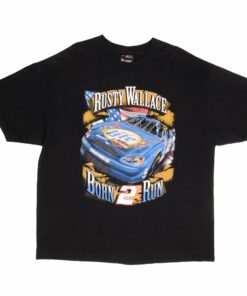 VINTAGE NASCAR RUSTY WALLACE HARLEY DAVIDSON TEE SHIRT 2000