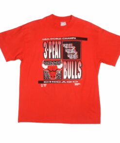 VINTAGE NBA CHICAGO BULLS CHAMPIONS 1993 TEE SHIRT SIZE LARGE MADE IN USA
