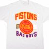 VINTAGE NBA DETROIT PISTON TEE SHIRT 1980S 1990S SIZE LARGE MADE IN USA