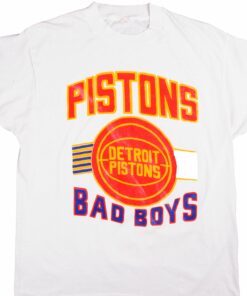 VINTAGE NBA DETROIT PISTON TEE SHIRT 1980S 1990S SIZE LARGE MADE IN USA VINTAGE NBA DETROIT PISTON TEE SHIRT 1980S 1990S SIZE LARGE MADE IN USA