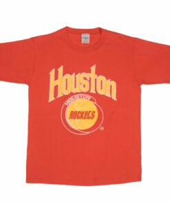 VINTAGE NBA HOUSTON ROCKETS TEE SHIRT 1980S SIZE MEDIUM MADE IN USA