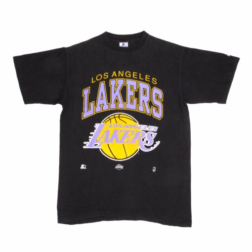 VINTAGE NBA LOS ANGELES LAKERS TEE SHIRT 1990S MEDIUM MADE USA