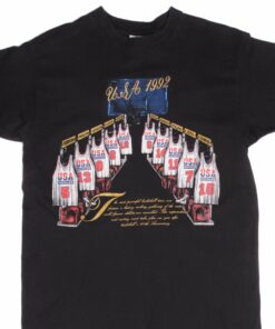VINTAGE NBA USA DREAM TEAM TEE SHIRT 1992 LARGE MADE USA