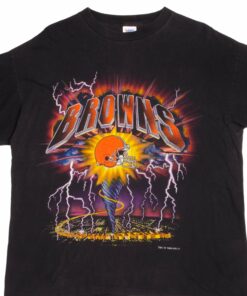 VINTAGE NFL BROWNS TEE SHIRT EARLY 1994 SIZE XL MADE IN USA