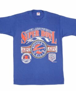 VINTAGE NFL BUFFALO BILLS SUPER BOWL XXV 1990 TEE SHIRT SIZE MEDIUM MADE IN USA