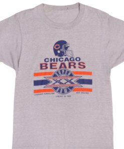 VINTAGE NFL CHICAGO BEARS SUPER BOWL TEE SHIRT EARLY 1986 VINTAGE NFL CHICAGO BEARS SUPER BOWL TEE SHIRT EARLY 1986