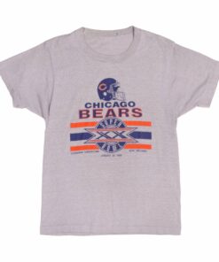 VINTAGE NFL CHICAGO BEARS SUPER BOWL TEE SHIRT EARLY 1986 VINTAGE NFL CHICAGO BEARS SUPER BOWL TEE SHIRT EARLY 1986